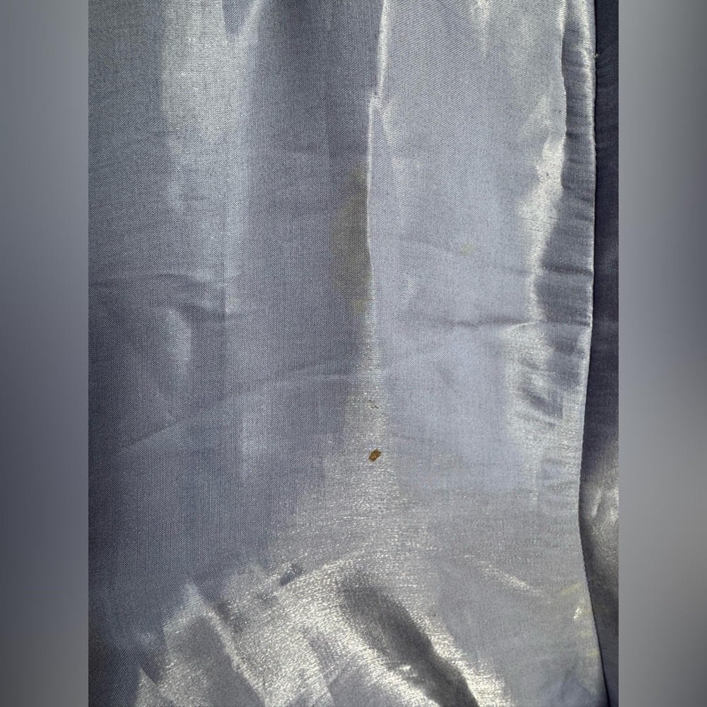 Vintage Scott McClintock Periwinkle Purple Sleeveless Satin Formal Prom Dress - Picture 10 of 13
